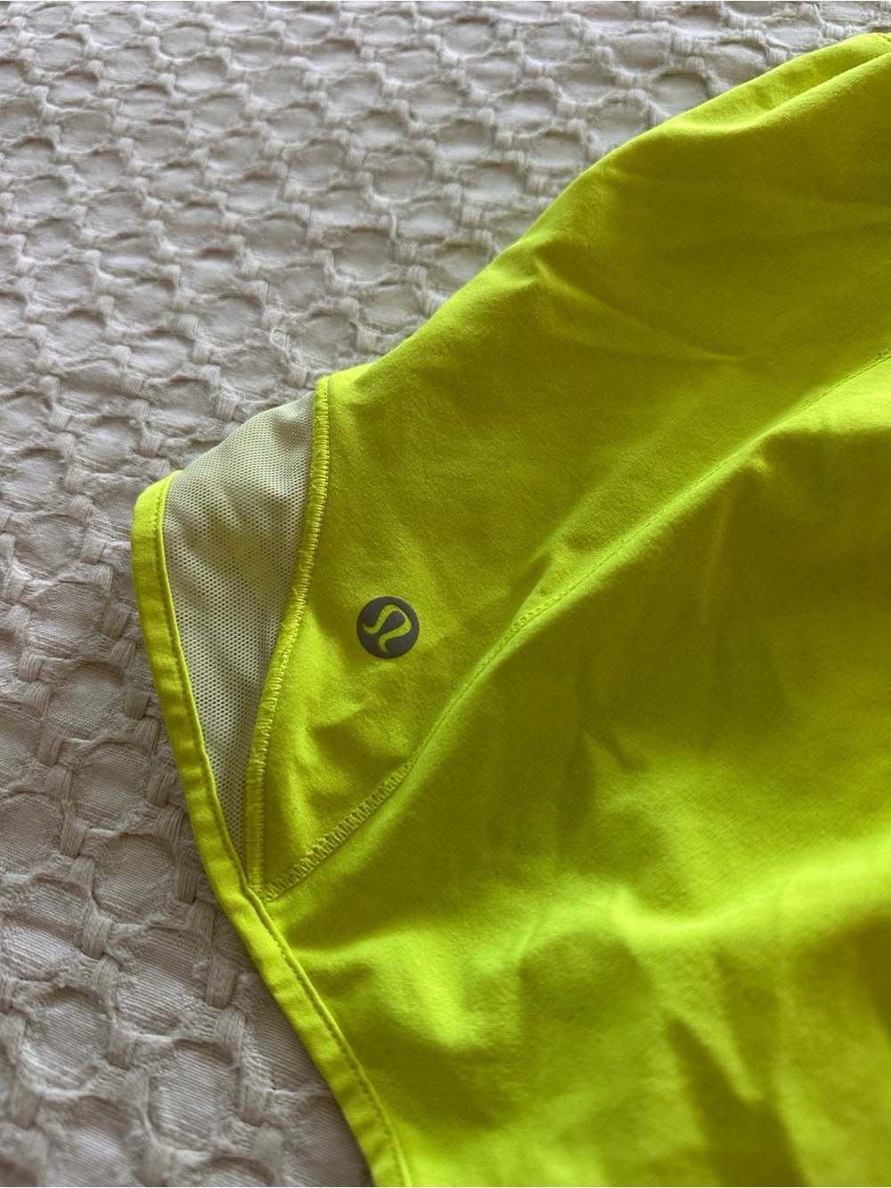 lululemon athletica Neon Lime Running Shorts - Picture 3 of 4
